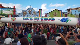 Biggest joint in the world NIMBIN MARDI GRASS 2018 [upl. by Eyoj40]