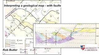 Interpreting a geological map  with faults [upl. by Rehpotsyrk]