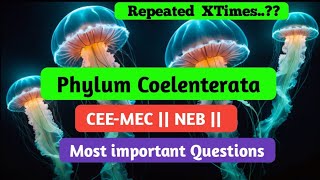 Phylum Coelenterata  Common entrance and NEB  TOP questions collections [upl. by Meghan]