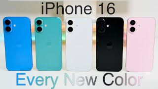 iPhone 16 Models  Hands on Every New Color [upl. by Kcirdde576]