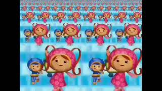 Team umizoomi I feel celebration coming on crazy shake theme song in 4 languages [upl. by Harrow]