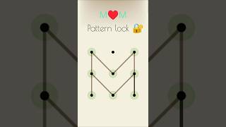 M♥️M pattern lock ideas trend shorts mobilelock pattern art [upl. by Bonine627]