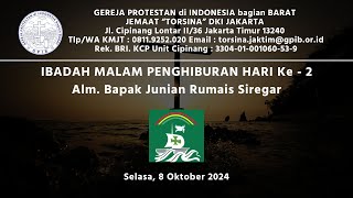 IBADAH MALAM PENGHIBURAN HARI Ke  2  Selasa 08 Oktober 2024 2000 WIB [upl. by Mavis]