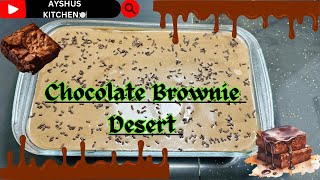 ഓവനും ബീറ്ററും ഇല്ലാതെ ബ്രൗണിChocolate brownie desert without oven and beater 😱😋 [upl. by Leiru196]