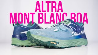 ALTRA MONT BLANC BOA  Unboxing review amp on feet [upl. by Neleb]