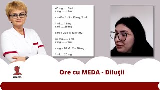 Cum fac diluțiile  Ore cu Meda [upl. by Aslam]