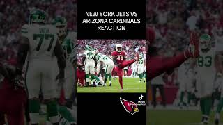 NEW YORK JETS vs ARIZONA CARDINALS REACTION nfl football arizona arizonacardinals jets newyork [upl. by Player]