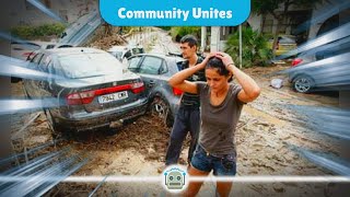 Spains Tragic Floods Community Unites as Death Toll Rises [upl. by Nivloc]