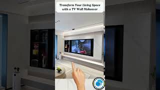 Transform your living space with the latest TV wall panel design home tv short style trending [upl. by Tecil]