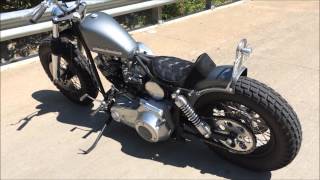 1978 Harley Davidson Shovelhead FLH Custom Bobber  CRUSHER by Maindrive Cycle [upl. by Nnylatsyrk950]