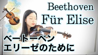 【エリーゼのために】ベートーヴェン Beethoven Fur EliseFor Elise violin ver [upl. by Lindly]