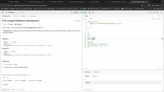 Leetcode 516 Longest palindromic subsequence [upl. by Atileda]