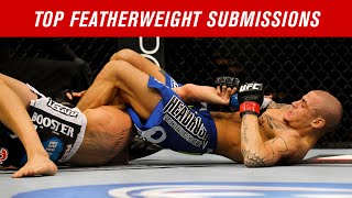 Top 10 Featherweight Submissions in UFC History [upl. by Lerrad455]