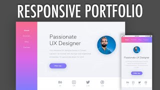 Responsive Portfolio Grid CSS Website Layout PART 2 [upl. by Brandi]