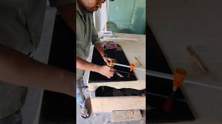 12mm black glass ovel cutting 🔥 ytshorts shortvideo viralreels shorts [upl. by Otrepur]