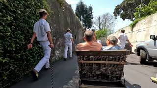 Toboggan ride in Funchal Madeira [upl. by Kile414]