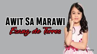 Awit sa Marawi lyrics Esang de Torres [upl. by Aneerehs]