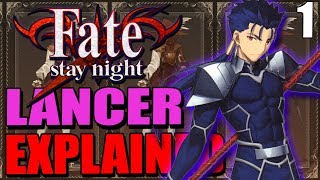 LANCER Cú Chulainn Explained  FATESTAY NIGHT  Past amp Lore  Part 1 [upl. by Bose]