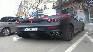 Matte Ferrari F430 Spider Accelerating LOUD [upl. by Gunter]