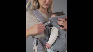 How to carry a newborn in BabyBjorn Mini Baby Carrier  Kaliedy newborn babywear babywearingmama [upl. by Itnuahsa]