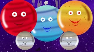 Planètes Chanson  Système solaire pour enfants en bas âge  Planets for Children  Planets Songs [upl. by Radnaxela]