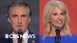 Gov Doug Burgum Kellyanne Conway speak at 2024 RNC [upl. by Abbey]