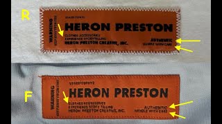 Heron T shirt real vs fake How to spot fake Heron Preston shirt [upl. by Constantia]