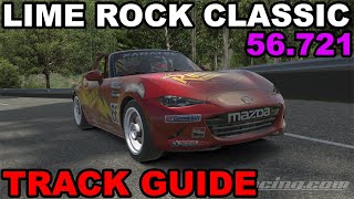 iRacing Mazda MX5 Lime Rock  Classic  Track Guide  Hotlap [upl. by Cohette]