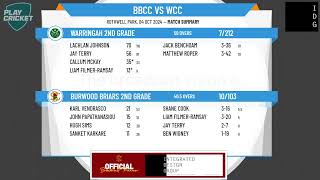 Burwood Briars 2nd Grade v Warringah 2nd Grade [upl. by Joao]