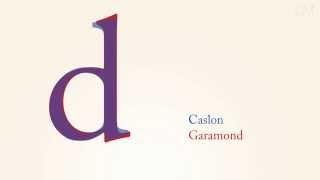 Caslon vs Garamond [upl. by Ecyac]