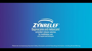 Cruciate Retaining Total Knee Arthroplasty ZYNRELEF® Application [upl. by Pfaff]