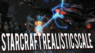 MASSIVE SCALE ARMIES  Starcraft Realistic Scale Mod  Starcraft 2 Mod [upl. by Deadman]