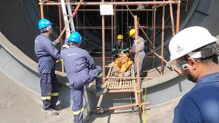 Confined Space Rescue Preparation for Mock Drill [upl. by Tevis]