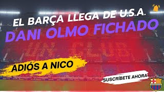 El Barça Ya Está en Barcelona Y Dani Olmo también será presentado el Viernessegún fuentes dl Club [upl. by Ahsinehs762]