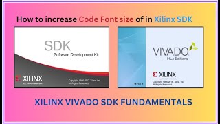 how to increase textcode font size in xilinx vivado sdk [upl. by Thinia]