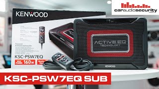 Kenwood KSCPSW7EQ Compact Powered Car Subwoofer  Car Audio amp Security [upl. by Shepherd84]