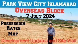 Park view City Islamabad Overseas Block Map Possession and development overseasblock Possession [upl. by Ardeha]