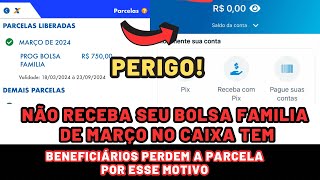 ALERTA NÃO RECEBA O PAGAMENTO DE MARÇO NO CAIXA TEM POR ESSE MOTIVO [upl. by Seamus725]