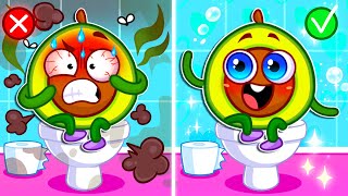 The Poo Poo Song 🚽🧻 Toilet and Potty Training For Kids 🥑 Nursery Rhymes and Cartoons for Kids [upl. by Celtic]