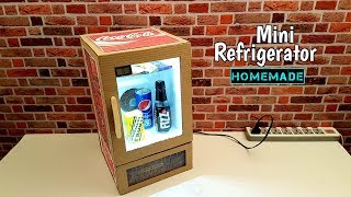 How to Make Mini Refrigerator at Home  Low Cost Fridge [upl. by Niatsirhc137]