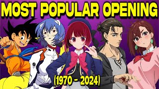 Most Popular Anime Opening of Each Year 1970  2024 🎵 [upl. by Leidag875]