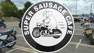 SUPER SAUSAGE CAFE  Kawasaki H1 Mach III  7th April 2024 [upl. by Enomor]