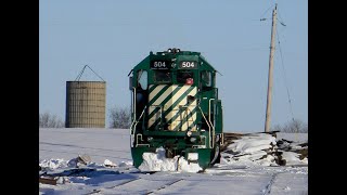 Illinois Railway SD50 504 OMLX at Zearing IL BNSF Interchange [upl. by Anny]