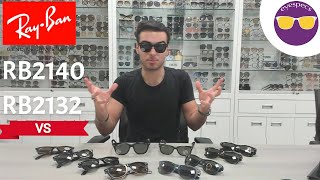 RayBan Wayfarer RB2140 vs RB2132  Eyespecs [upl. by Lefkowitz625]