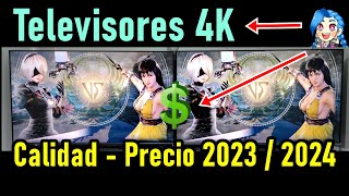 TELEVISORES 4K CON MEJOR RELACIÓN CALIDAD PRECIO 2023  2024 [upl. by Aretahs]