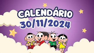 CALENDÁRIO DE 30 DE NOVEMBRO DE 2024 ALUNONOTADEZ10 ensinofundamental [upl. by Gerstein447]