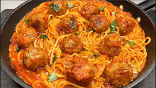 The Italian American pasta that drove the world crazy Easy and delicious spaghetti meatballs recipe [upl. by Trescott]