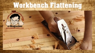 How to flatten your woodworking bench with hand planes [upl. by Togram]