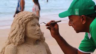 artonsand com Sand sculpture 2018 [upl. by Ethe]