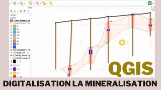 digitalisation de la minéralisation Qgis [upl. by Delaine962]